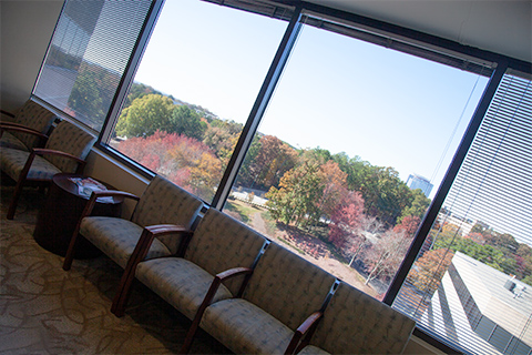 Waiting area in the office